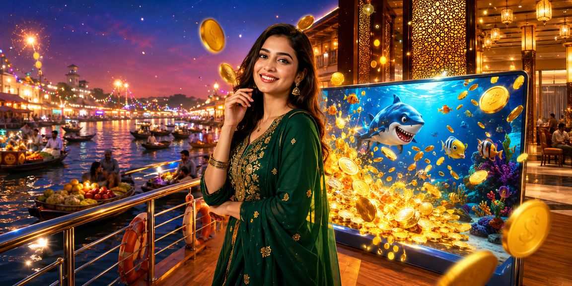বরিশালে ঈদ উৎসবে ফিশিং গেম পুরস্কার উপভোগ করছেন একজন সদস্য