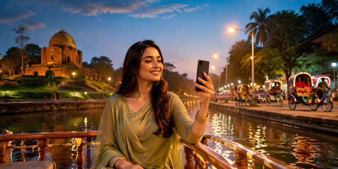 ঢাকায় রিকশায় বসে ডিপোজিট করছেন একজন ব্যবহারকারী
