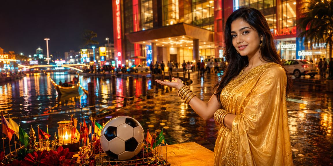 ঢাকায় রাতের বাজারে ফুটবল বেটিং উপভোগ করছেন একজন খেলোয়াড়
